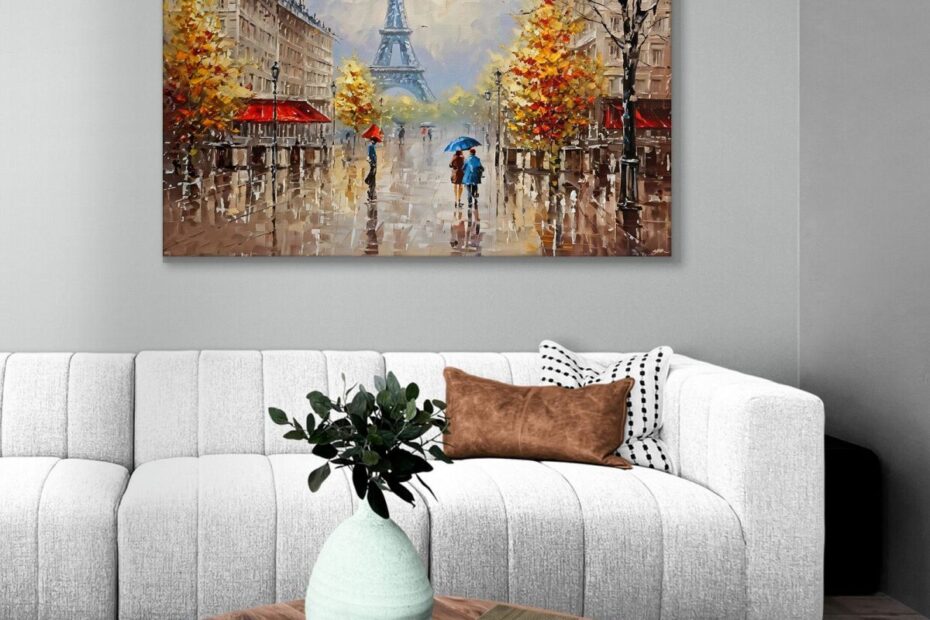 City painting canvas print Artprintsiam