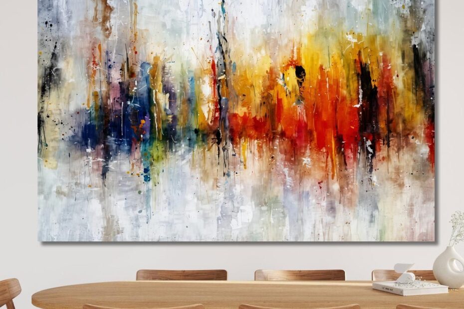 Painting for restaurant from Artpritngsiam