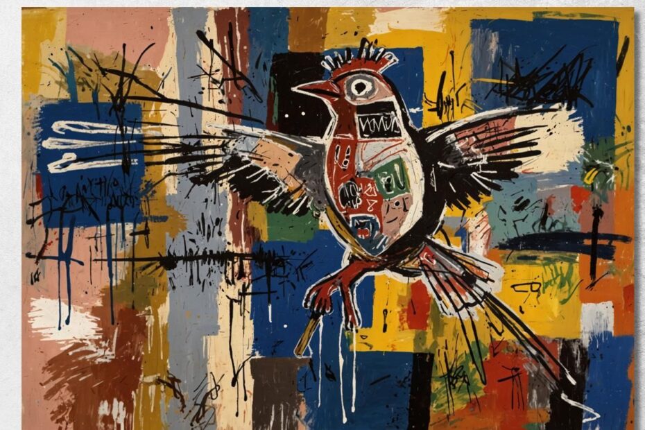 basquiat style wall art